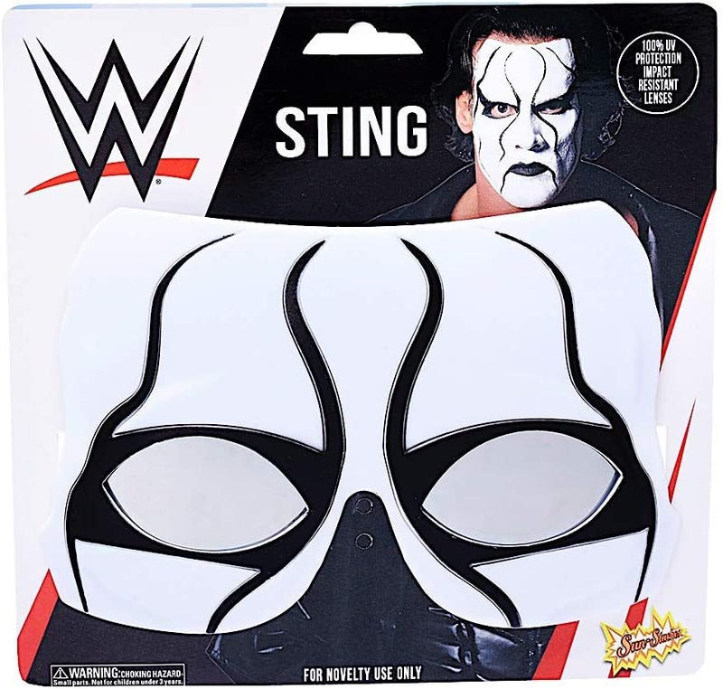 Load image into Gallery viewer, Sun-Staches WWE Wrestler Sting Glasses Standard White (HWSG3478) Toy by Sun-Staches | Extreme Wrestling Shirts
