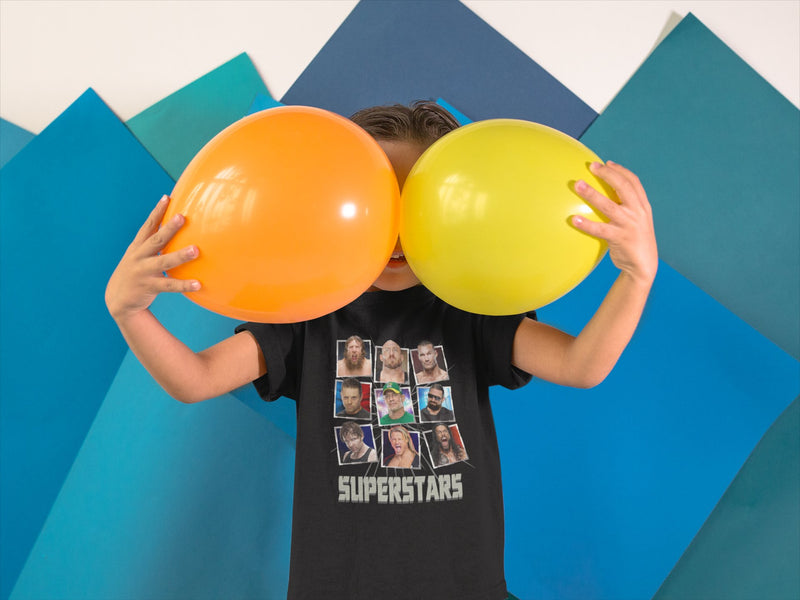 Load image into Gallery viewer, T-shirt Boys Kids Superstars John Cena Roman Reigns Randy Orton by EWS | Extreme Wrestling Shirts
