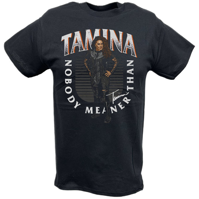 Tamina Nobody Meaner Black T-shirt by EWS | Extreme Wrestling Shirts