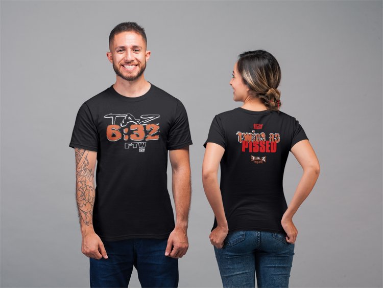 Load image into Gallery viewer, Taz 632 ECW Twice as Pissed T-shirt by EWS | Extreme Wrestling Shirts
