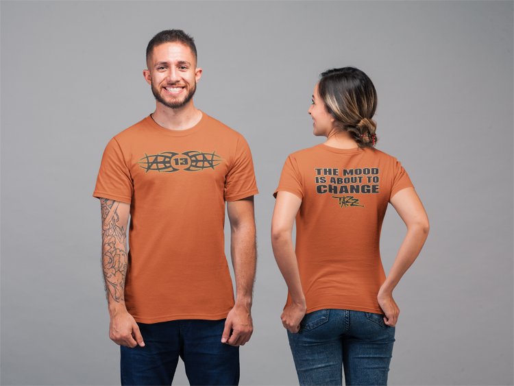 Load image into Gallery viewer, Tazz Mood About to Change Orange T-shirt by EWS | Extreme Wrestling Shirts
