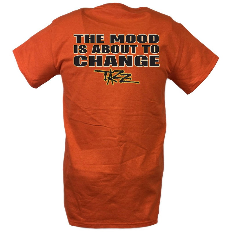 Load image into Gallery viewer, Tazz Mood About to Change Orange T-shirt by EWS | Extreme Wrestling Shirts
