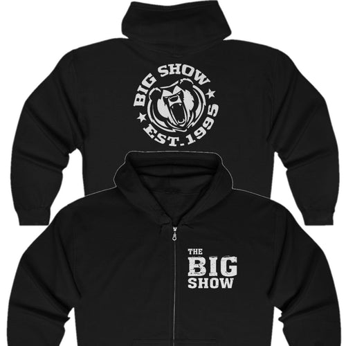 The Big Show Est 1995 Black Zipper Hoody by EWS | Extreme Wrestling Shirts