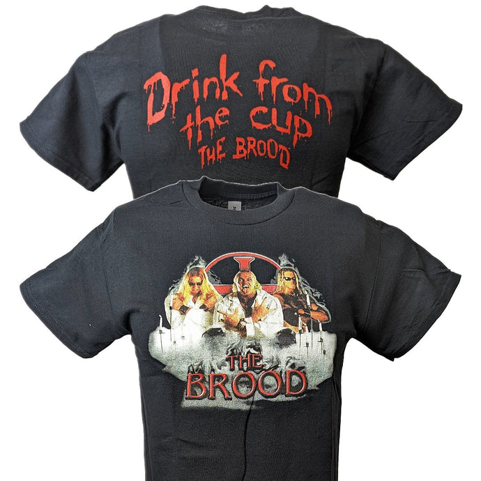 The Brood Edge Christian Drink from the Cup Black T-shirt by EWS | Extreme Wrestling Shirts