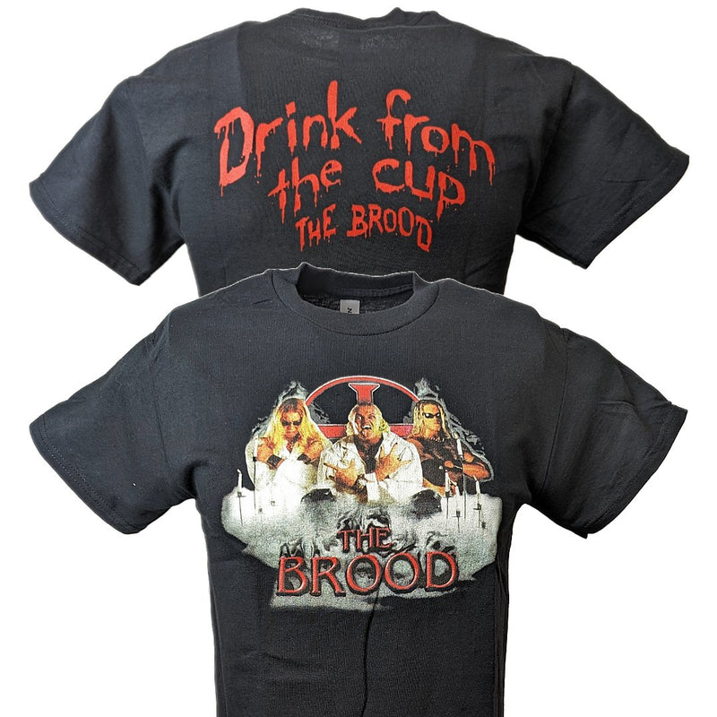 Load image into Gallery viewer, The Brood Edge Christian Drink from the Cup Black T-shirt by EWS | Extreme Wrestling Shirts
