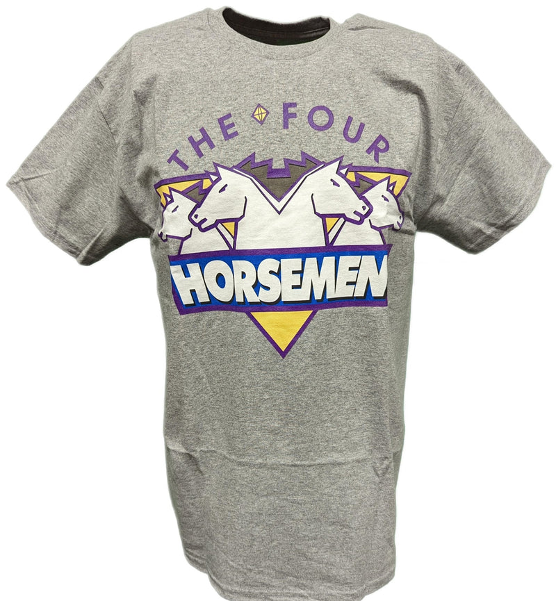 Load image into Gallery viewer, The Four Horsemen WCW Mens Gray T-shirt Sports Mem, Cards &amp; Fan Shop &gt; Fan Apparel &amp; Souvenirs &gt; Wrestling by WWE | Extreme Wrestling Shirts
