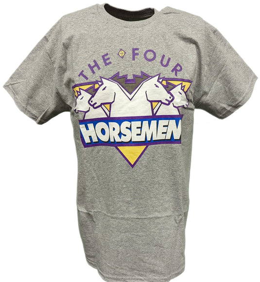 The Four Horsemen WCW Mens Gray T-shirt Sports Mem, Cards & Fan Shop > Fan Apparel & Souvenirs > Wrestling by WWE | Extreme Wrestling Shirts