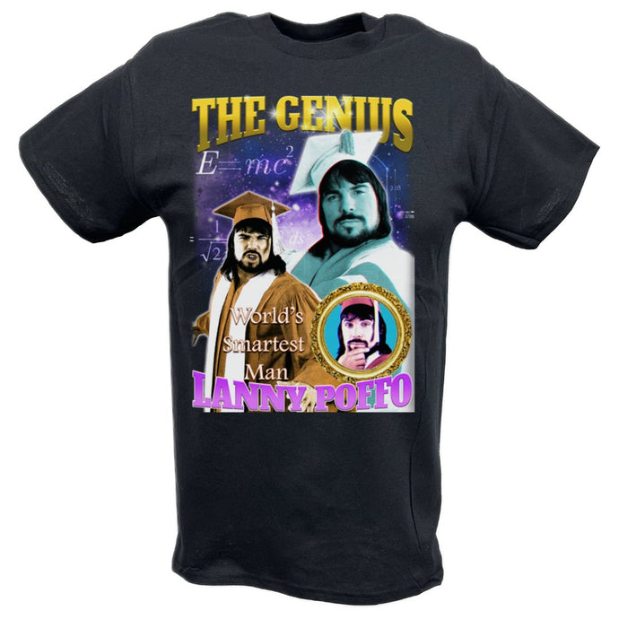 The Genius Leapin Lanny Poffo Worlds Smartest Man T-shirt by EWS | Extreme Wrestling Shirts