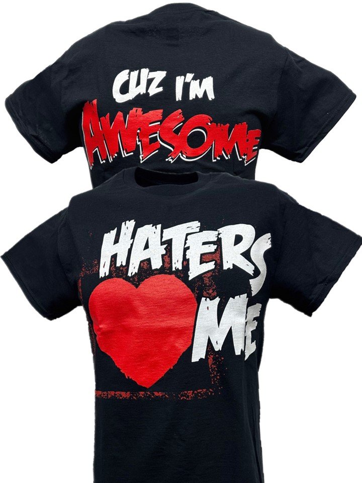 Load image into Gallery viewer, The Miz Haters Love Me Cuz I&#39;m Awesome Mens T-shirt Sports Mem, Cards &amp; Fan Shop &gt; Fan Apparel &amp; Souvenirs &gt; Wrestling by EWS | Extreme Wrestling Shirts
