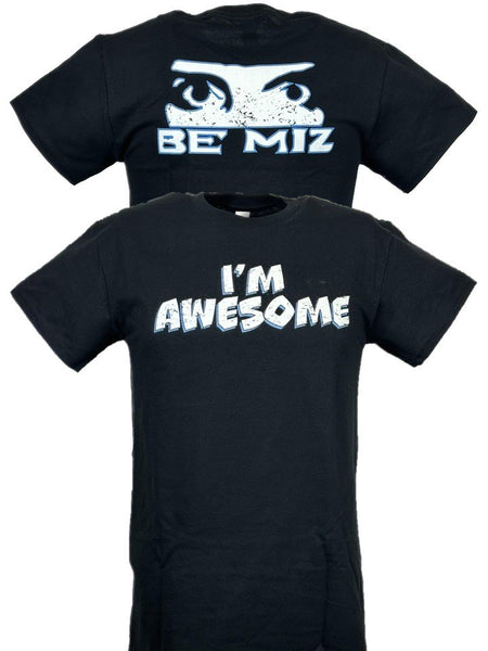 The Miz I'm Awesome Blue Black Mens T-shirt – Extreme Wrestling Shirts