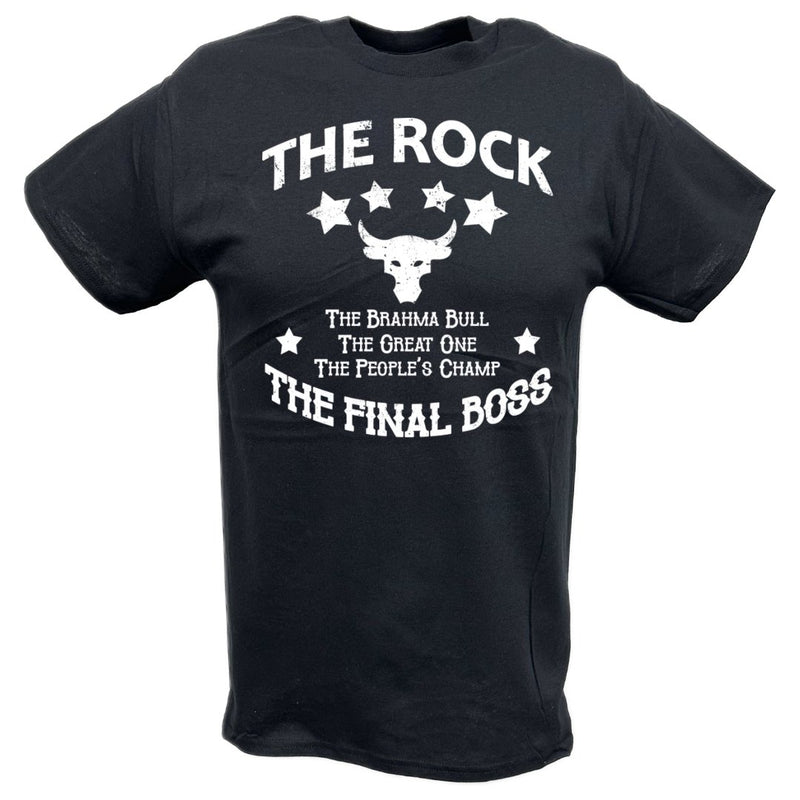 Load image into Gallery viewer, The Rock Brahma Bull Great One Peoples Champ Final Boss T-shirt by EWS | Extreme Wrestling Shirts
