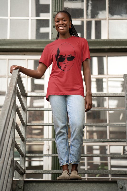The Rock Face Profile Mens Red T-shirt Sports Mem, Cards & Fan Shop > Fan Apparel & Souvenirs > Wrestling by EWS | Extreme Wrestling Shirts