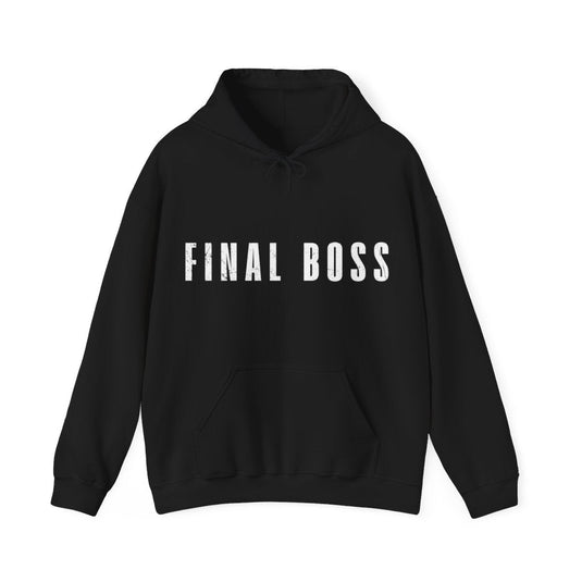 The Rock FInal Boss Brahma Bull Black Pullover Hoody by EWS | Extreme Wrestling Shirts