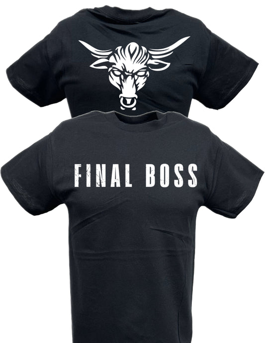 The Rock Final Boss Wrestlemania Black T-shirt by EWS | Extreme Wrestling Shirts