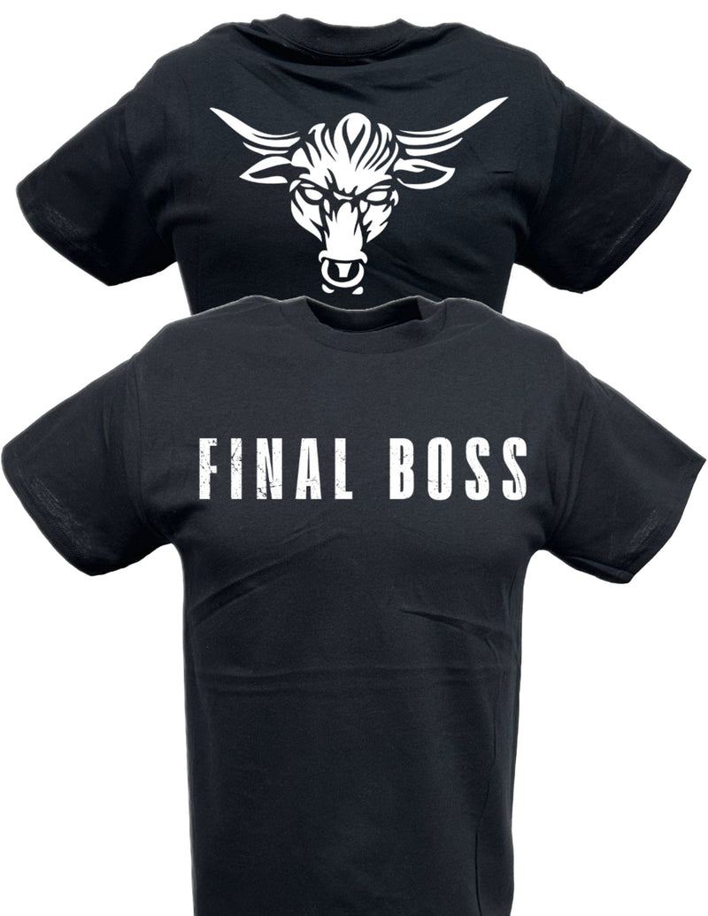 Load image into Gallery viewer, The Rock Final Boss Wrestlemania Black T-shirt by EWS | Extreme Wrestling Shirts
