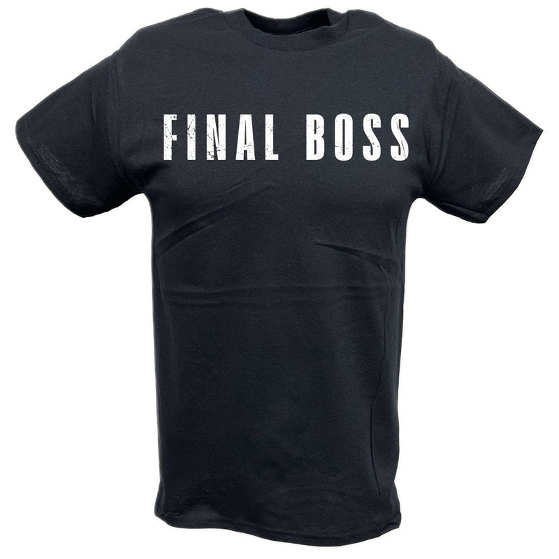 Load image into Gallery viewer, The Rock Final Boss Wrestlemania Black T-shirt by EWS | Extreme Wrestling Shirts
