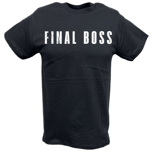 The Rock Final Boss Wrestlemania Black T-shirt by EWS | Extreme Wrestling Shirts