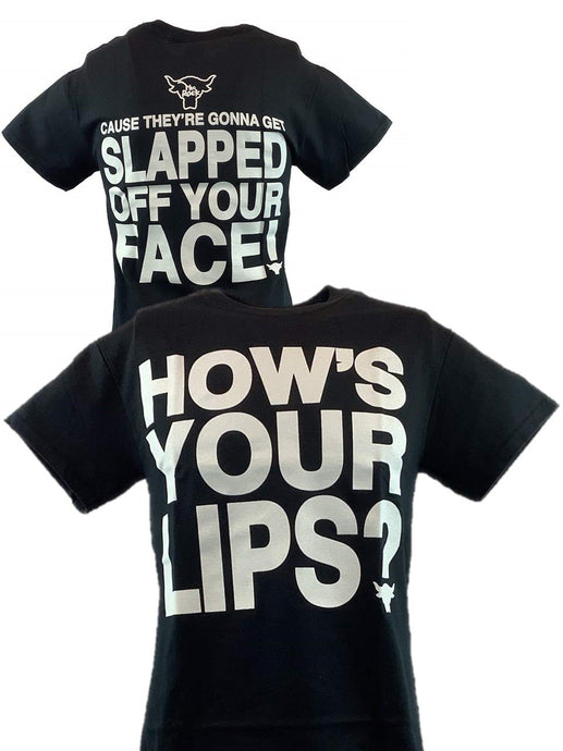 The Rock Hows Lips Gonna Get Gonna Slapped Off Your Face T-shirt Sports Mem, Cards & Fan Shop > Fan Apparel & Souvenirs > Wrestling by Hybrid Tees | Extreme Wrestling Shirts