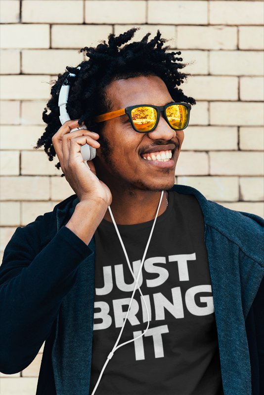 The Rock Just Bring It Mens Black T-shirt Sports Mem, Cards & Fan Shop > Fan Apparel & Souvenirs > Wrestling by EWS | Extreme Wrestling Shirts