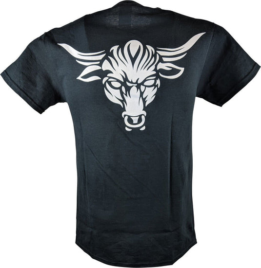 The Rock Just Bring It White Logo Brahma Bull Mens T-shirt