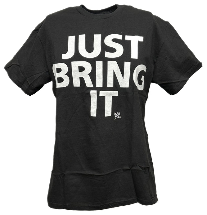 The Rock Just Bring It WWE Mens Black T-shirt Size Large by EWS | Extreme Wrestling Shirts