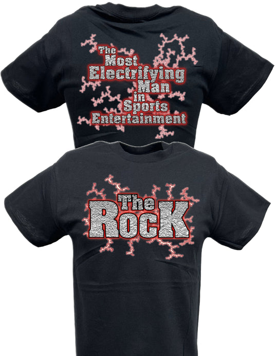 The Rock Most Electrifying Man in Sports Entertainment T-shirt by EWS | Extreme Wrestling Shirts