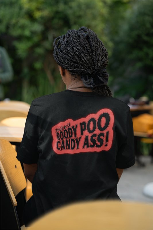 Load image into Gallery viewer, The Rock Says You&#39;re A Roody Poo Candy Mens Black T-shirt Sports Mem, Cards &amp; Fan Shop &gt; Fan Apparel &amp; Souvenirs &gt; Wrestling by EWS | Extreme Wrestling Shirts
