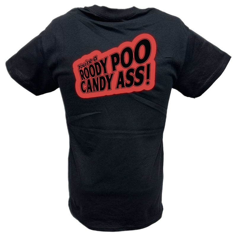 Load image into Gallery viewer, The Rock Says You&#39;re A Roody Poo Candy Mens Black T-shirt Sports Mem, Cards &amp; Fan Shop &gt; Fan Apparel &amp; Souvenirs &gt; Wrestling by EWS | Extreme Wrestling Shirts
