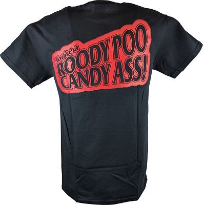 Load image into Gallery viewer, The Rock Says You&#39;re A Roody Poo Candy Mens Black T-shirt Sports Mem, Cards &amp; Fan Shop &gt; Fan Apparel &amp; Souvenirs &gt; Wrestling by Hybrid Tees | Extreme Wrestling Shirts
