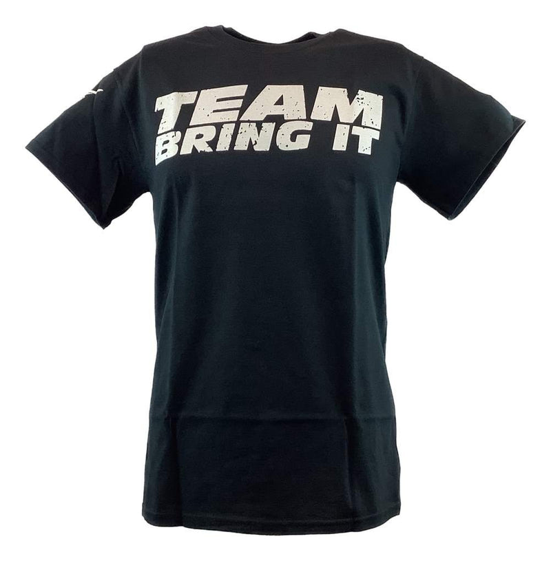 Load image into Gallery viewer, The Rock Team Bring It Boots to Asses Mens Black T-shirt Sports Mem, Cards &amp; Fan Shop &gt; Fan Apparel &amp; Souvenirs &gt; Wrestling by Hybrid Tees | Extreme Wrestling Shirts
