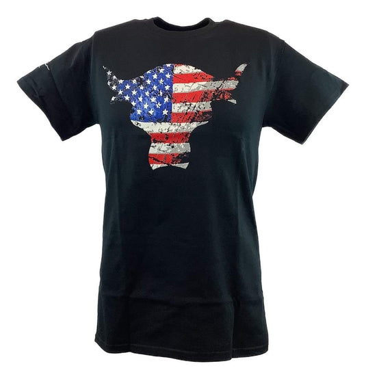 The Rock Team Bring It USA Bull Red White Blue Mens T-shirt Sports Mem, Cards & Fan Shop > Fan Apparel & Souvenirs > Wrestling by Hybrid Tees | Extreme Wrestling Shirts