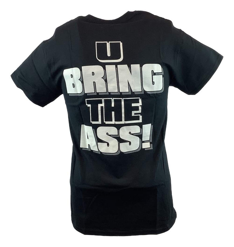 Load image into Gallery viewer, The Rock We Bring The Whuppin U Bring the Ass Mens Black T-shirt Sports Mem, Cards &amp; Fan Shop &gt; Fan Apparel &amp; Souvenirs &gt; Wrestling by Hybrid Tees | Extreme Wrestling Shirts
