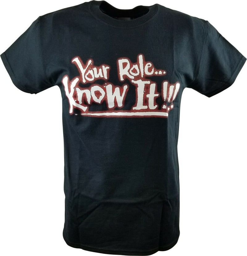 Load image into Gallery viewer, The Rock Your Role Know It Shut Your Mouth WWE Mens T-shirt by EWS | Extreme Wrestling Shirts
