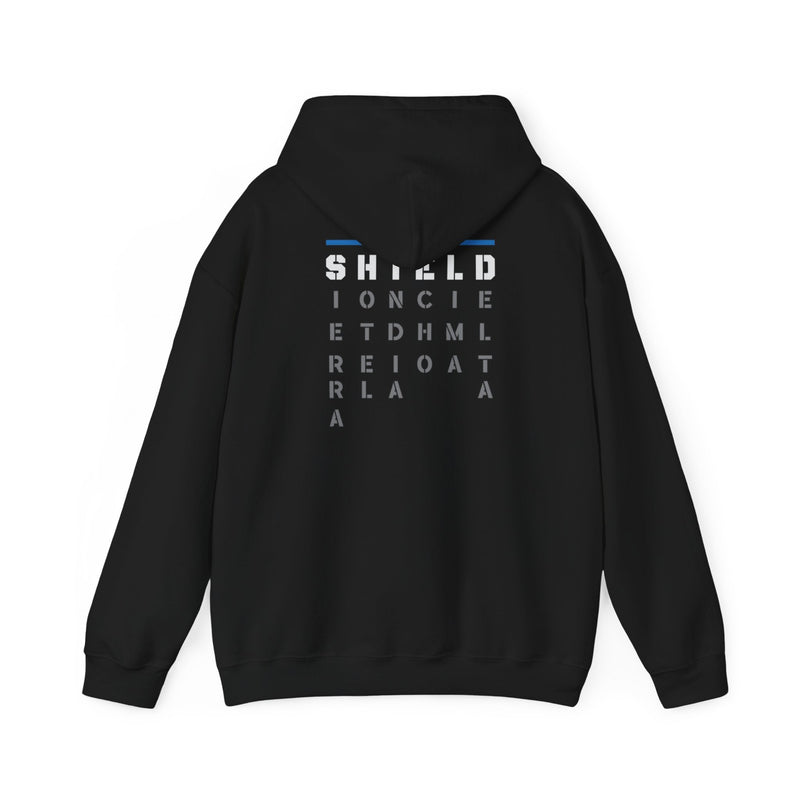 Load image into Gallery viewer, The Shield Hands In United Mens Black Hoody Sweatshirt by EWS | Extreme Wrestling Shirts
