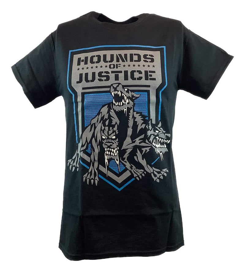 Load image into Gallery viewer, The Shield Hounds of Justice Mens Black T-shirt Sports Mem, Cards &amp; Fan Shop &gt; Fan Apparel &amp; Souvenirs &gt; Wrestling by Hybrid Tees | Extreme Wrestling Shirts
