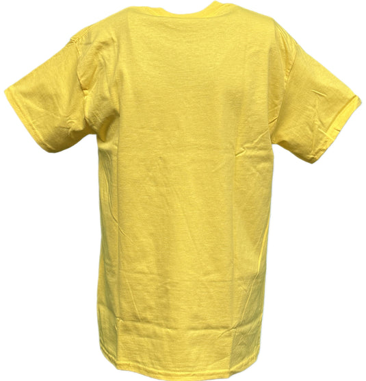 The Ultimate Warrior Multiple Masks Mens Yellow WWE T-shirt Sports Mem, Cards & Fan Shop > Fan Apparel & Souvenirs > Wrestling by Freeze | Extreme Wrestling Shirts