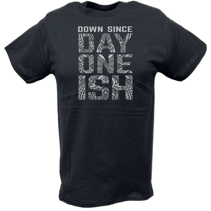 Load image into Gallery viewer, The Usos Down Since Day One Ish Boys Kids Black T-shirt by WWE | Extreme Wrestling Shirts
