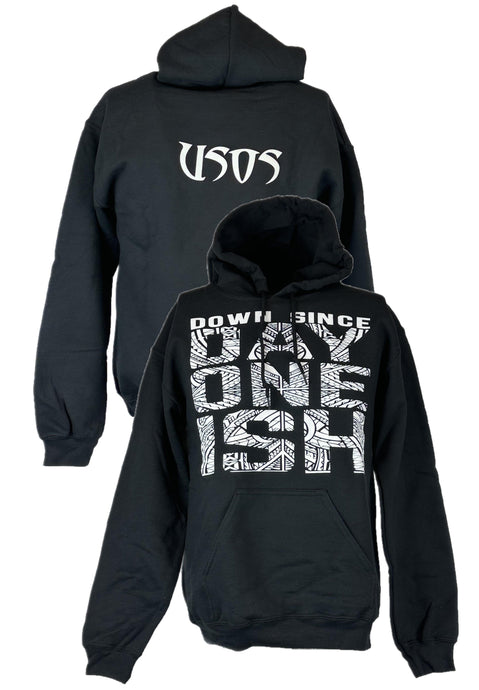 The Usos Down Since Day One Ish Mens Black Hoody Sweatshirt by EWS | Extreme Wrestling Shirts