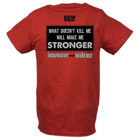 Tommy Dreamer Innovator of Violence ECW Red T-shirt by EWS | Extreme Wrestling Shirts