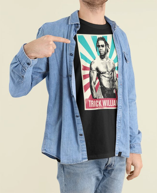 Trick Williams Superstar Black T-shirt by EWS | Extreme Wrestling Shirts