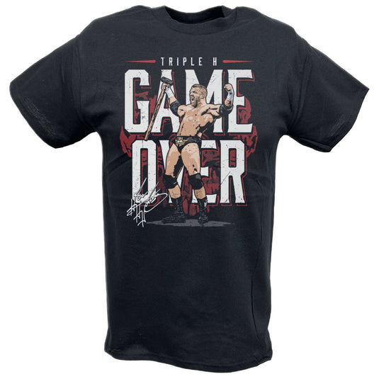 Triple H Game Over Walkout Black T-shirt by EWS | Extreme Wrestling Shirts