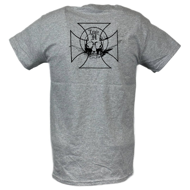 Load image into Gallery viewer, Triple H Genibus Nitito Canis Skull Kings Grey T-shirt by EWS | Extreme Wrestling Shirts
