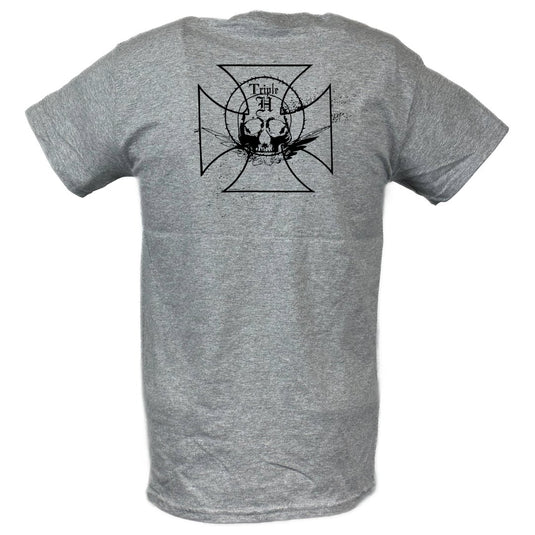 Triple H Genibus Nitito Canis Skull Kings Grey T-shirt by EWS | Extreme Wrestling Shirts