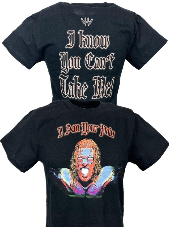 Load image into Gallery viewer, Triple H I Am Your Pain You Can&#39;t Take Me Black T-shirt by EWS | Extreme Wrestling Shirts
