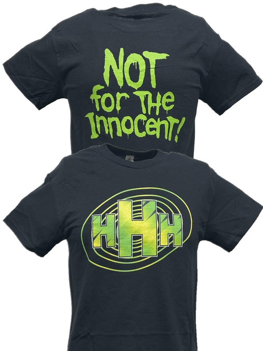 Triple H Not For The Innocent WWF Mens Black T-shirt by WWE | Extreme Wrestling Shirts