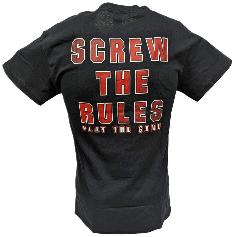 Load image into Gallery viewer, Triple H Screw The Rules Play The Game Mens Black T-shirt by WWE | Extreme Wrestling Shirts
