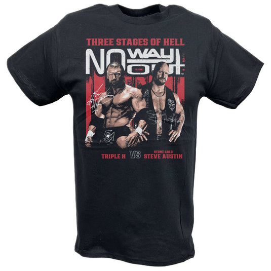 Triple H vs Stone Cold Steve Austin No Way Out T-shirt by EWS | Extreme Wrestling Shirts