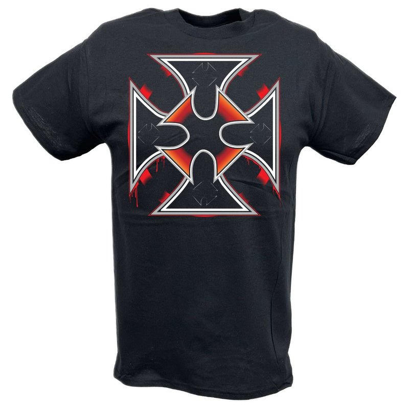 Load image into Gallery viewer, Triple H Wanna Do It Cross Black T-shirt by EWS | Extreme Wrestling Shirts
