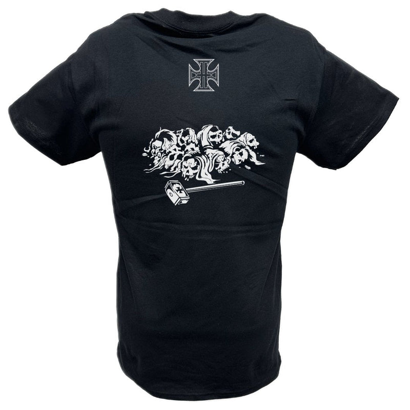 Load image into Gallery viewer, Triple H White Skull Cross King of Kings T-shirt by EWS | Extreme Wrestling Shirts
