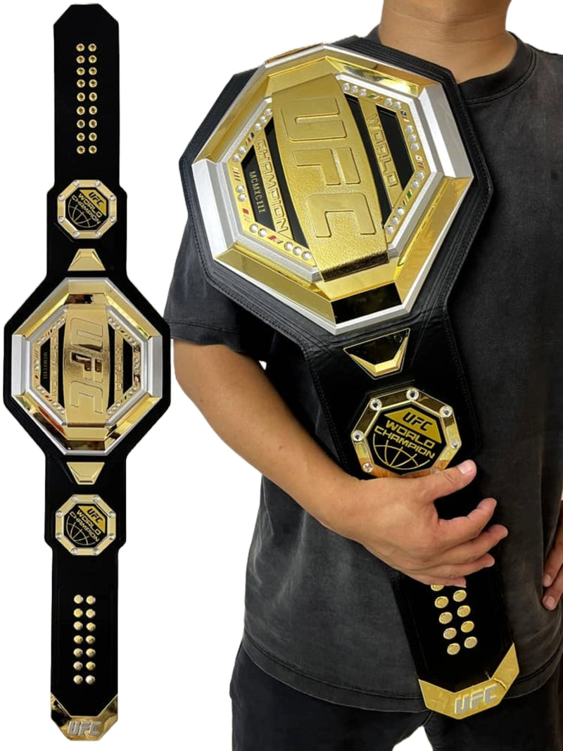 Load image into Gallery viewer, UFC 2024 World Champion Brass Title Belt 2mm by EWS | Extreme Wrestling Shirts
